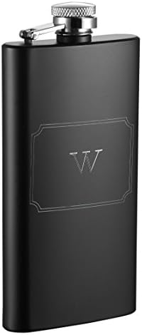 Продукти Visol красят име тагове фляжку, 5 грама, буква W, матиран черен