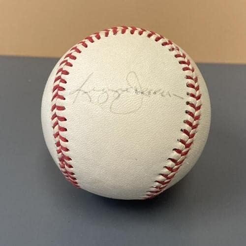 Марк Mcgwire подписа Бейзболен топката Oakland A с Голограммой Реджи Джексън Auto w B & E - Бейзболни топки с автографи