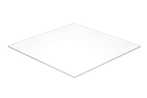 Акрилен лист от плексиглас Falken Design, Бял Непрозрачен (3015), 8,5 x 11 x 1/2
