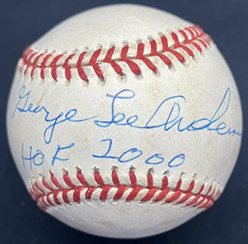 Джордж Ли Спарки Андерсън КОПИТО 2000 Пълното Име Подписан Бейзбол JSA LOA - Бейзболни Топки С Автографи