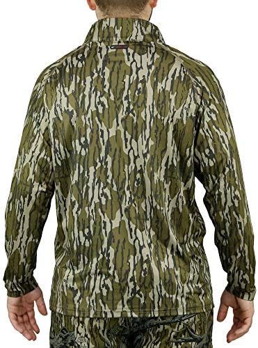 Мъжки ловни ризи Мъхест Oak От лек Камуфлаж на една четвърт от мълния