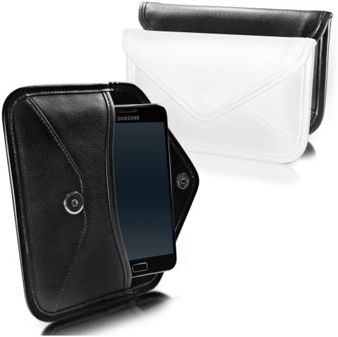 Калъф BoxWave, който е Съвместим с Sony Xperia XZ1 (Case by BoxWave) - Луксозни Кожена чанта-месинджър, дизайн своята практика-плик от