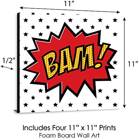 Супергерой Голяма точка щастие Бам - Детска стая, Обзавеждане за детска стая и дома - Стенно изкуство за детска стая с размери 11 х 11