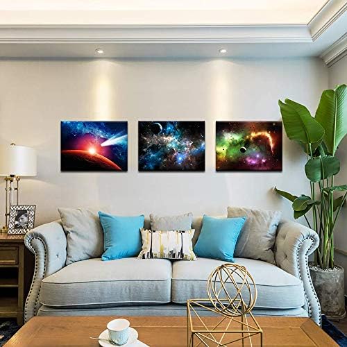 Biuteawal - Астрономия Стенно Изкуство Galaxy Мъглявината Звездна Космическа Картина Живопис на Платно Аротворк Вселената Звезди космоса
