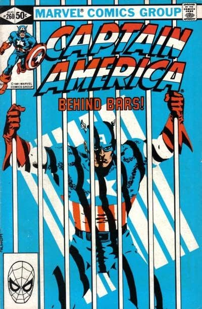 Капитан Америка (1-ва серия) 260 VF ; Комиксите на Marvel | затворнически клетки корица