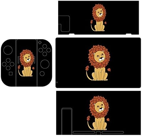 Забавни Стикери с изображение на Лъв във формата на Листа Напълно да покрие Предната панел Стикери, Съвместими с Ключ