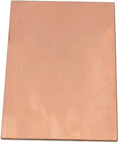 XUNKUAENXUAN Метална Мед Медно фолио лист Метална плоча Суровини-Дебела латунная табела (Размера, дебелина 10 mm x 50 mm x 200 mm)