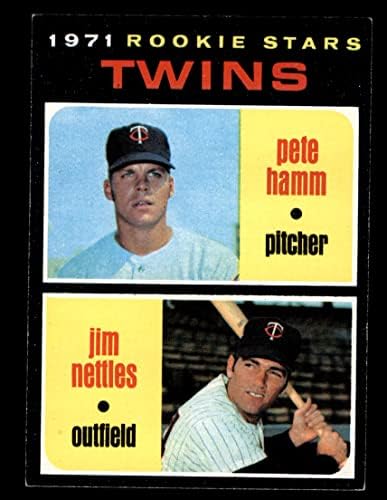 1971 Topps 74 Начинаещи близнаци Яма Хэмм / Джим Неттлз Миннесотские близнаци (Бейзболна картичка) EX / MT Близнаци