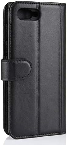 Калъф BlackBerry KEY2 LE, Калъф-Награда от естествена Кожа с Панти капак за телефон, Защитен Калъф с Притежателя на карта за смартфон