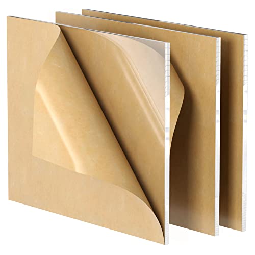 Акрилен лист NIUBEE 12x16 инча (3 броя), с дебелина 1/8 инча от Прозрачен Плексиглас, Пластмаса Панел от Плексиглас за Постери, фото